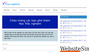 hoctracnghiem.com Screenshot