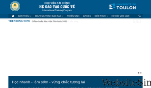 hocvientaichinh.com.vn Screenshot