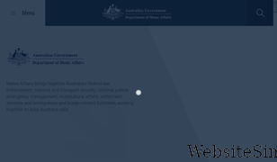 homeaffairs.gov.au Screenshot