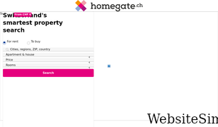homegate.ch Screenshot