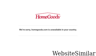 homegoods.com Screenshot