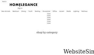 homelegance.com Screenshot