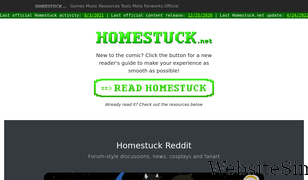 homestuck.net Screenshot