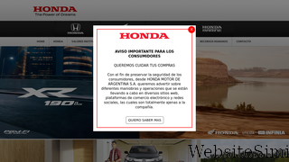 honda.com.ar Screenshot
