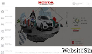 honda.com.br Screenshot