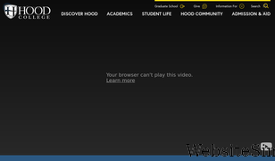 hood.edu Screenshot