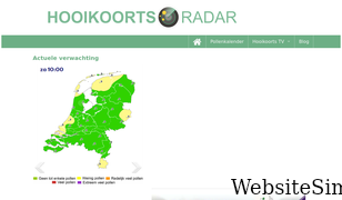 hooikoortsradar.nl Screenshot