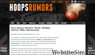 hoopsrumors.com Screenshot
