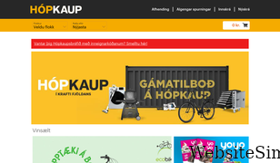 hopkaup.is Screenshot