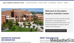 hopkinsarthritis.org Screenshot