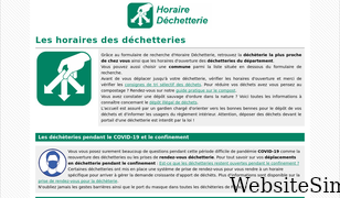 horaire-dechetterie.fr Screenshot