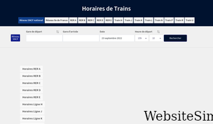 horaires-de-trains.fr Screenshot