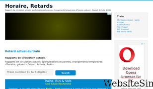 horairesdetrains.com Screenshot