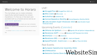 horaro.org Screenshot