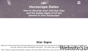 horoscopedates.com Screenshot