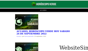 horoscopoverde.com Screenshot
