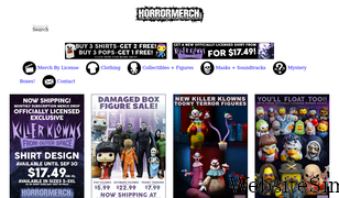 horrormerchstore.com Screenshot