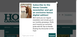 horse-canada.com Screenshot