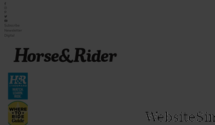 horseandrider.com Screenshot