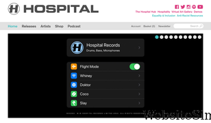 hospitalrecords.com Screenshot