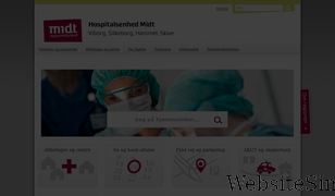 hospitalsenhedmidt.dk Screenshot