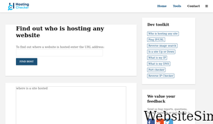 hostingchecker.com Screenshot