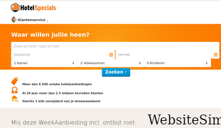 hotelspecials.nl Screenshot