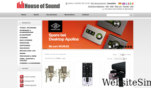houseofsound.ch Screenshot