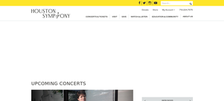 houstonsymphony.org Screenshot