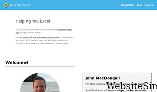 howtoexcel.org Screenshot