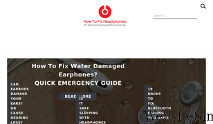 howtofixheadphones.com Screenshot