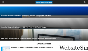 howtofixwindows.com Screenshot