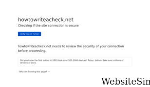 howtowriteacheck.net Screenshot