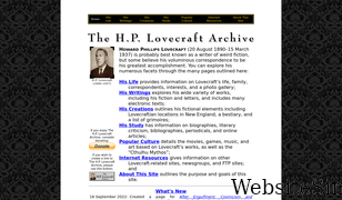 hplovecraft.com Screenshot