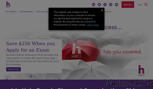 hrci.org Screenshot