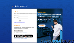 hrsymphony.com Screenshot