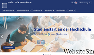 hs-mannheim.de Screenshot