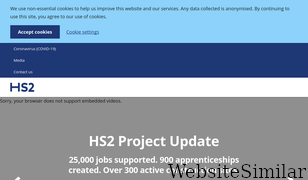 hs2.org.uk Screenshot
