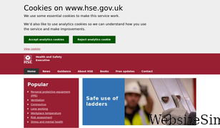 hse.gov.uk Screenshot