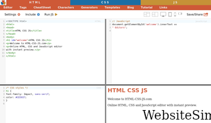 html-css-js.com Screenshot