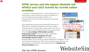 html-seminar.de Screenshot
