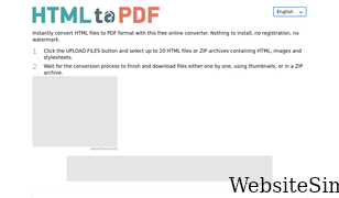 html2pdf.com Screenshot