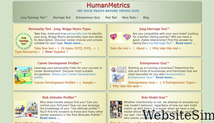 humanmetrics.com Screenshot