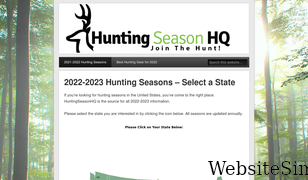 huntingseasonhq.com Screenshot