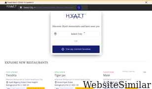 hyattrestaurants.com Screenshot