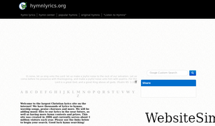 hymnlyrics.org Screenshot