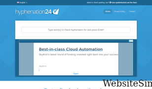 hyphenation24.com Screenshot
