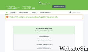 hypotecnibanka.cz Screenshot
