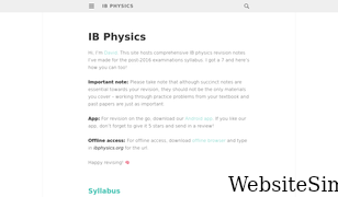 ibphysics.org Screenshot
