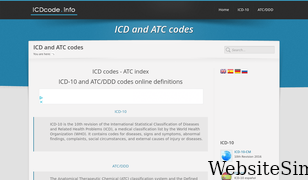 icdcode.info Screenshot